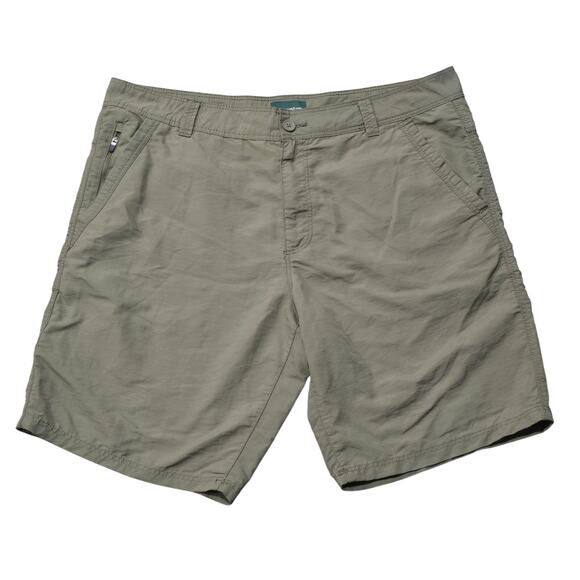Outdoor Life Green Light Weight Cargo Shorts Multi Zip Pockets - Picture 1 of 6